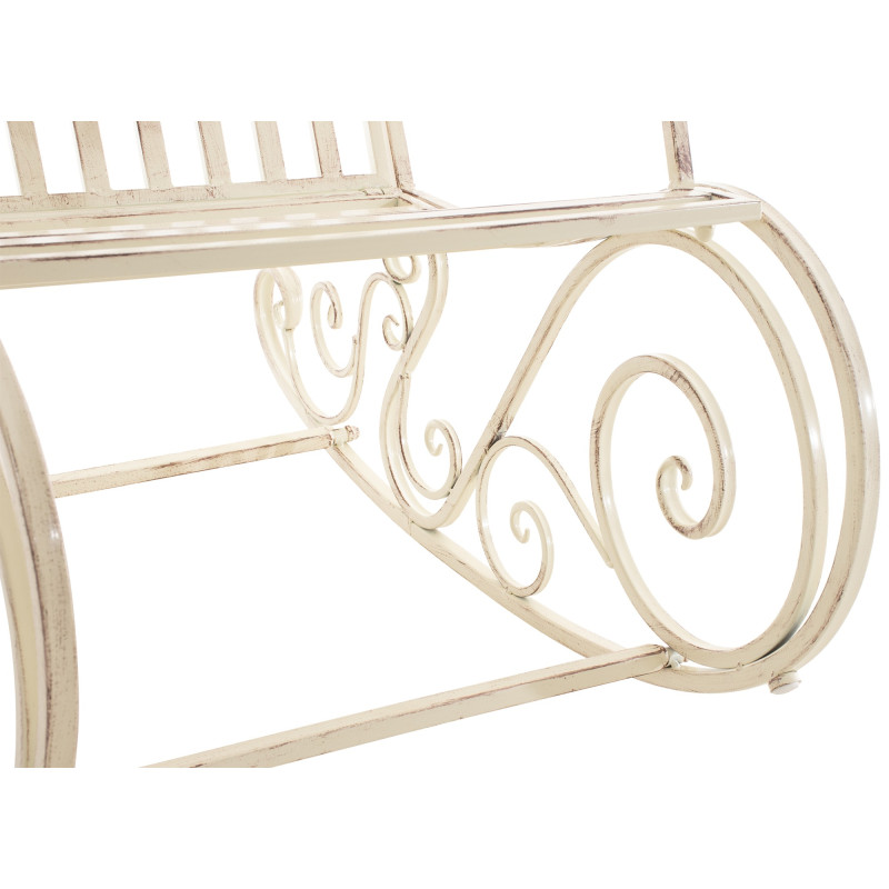 Sedia a dondolo Smilla crema anticata